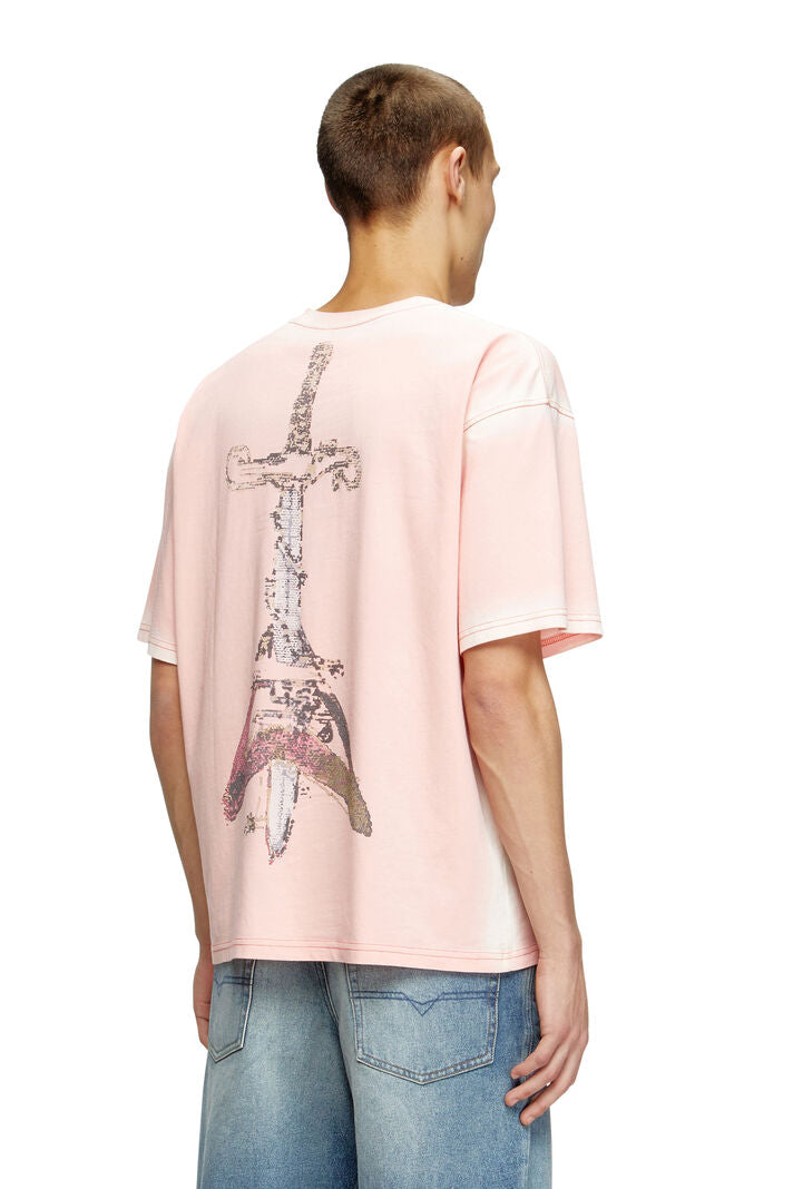 T-shirt with Sword Print