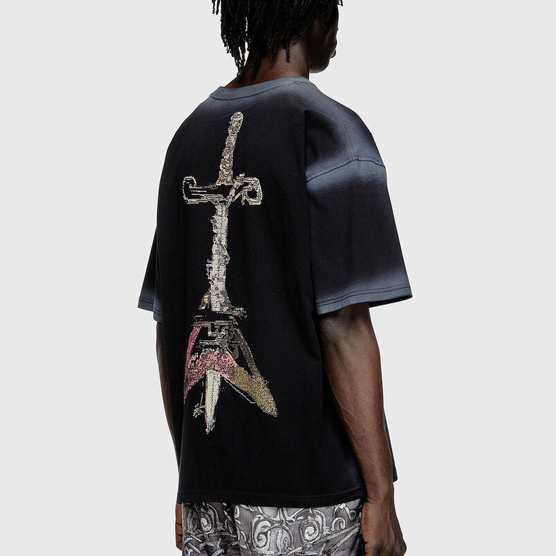 T-shirt with Sword Print