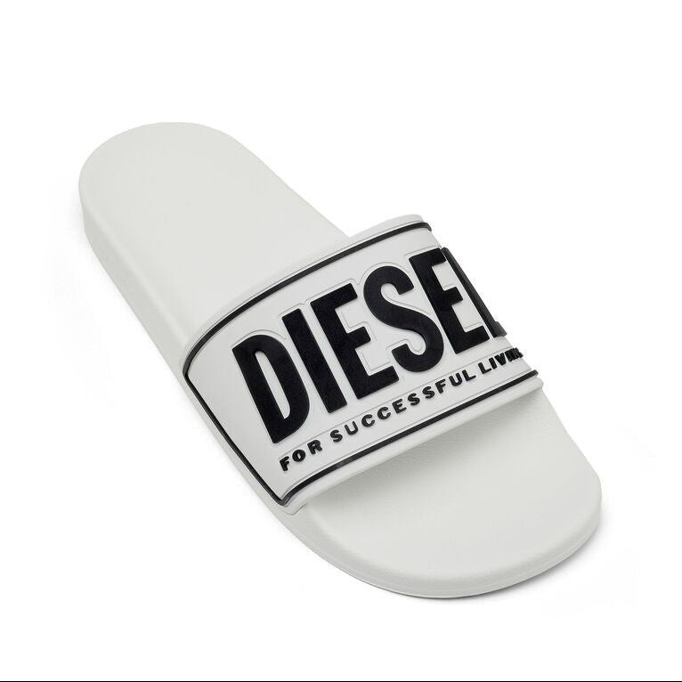 Sa-Mayemi-Rubber slides with embossed logo
