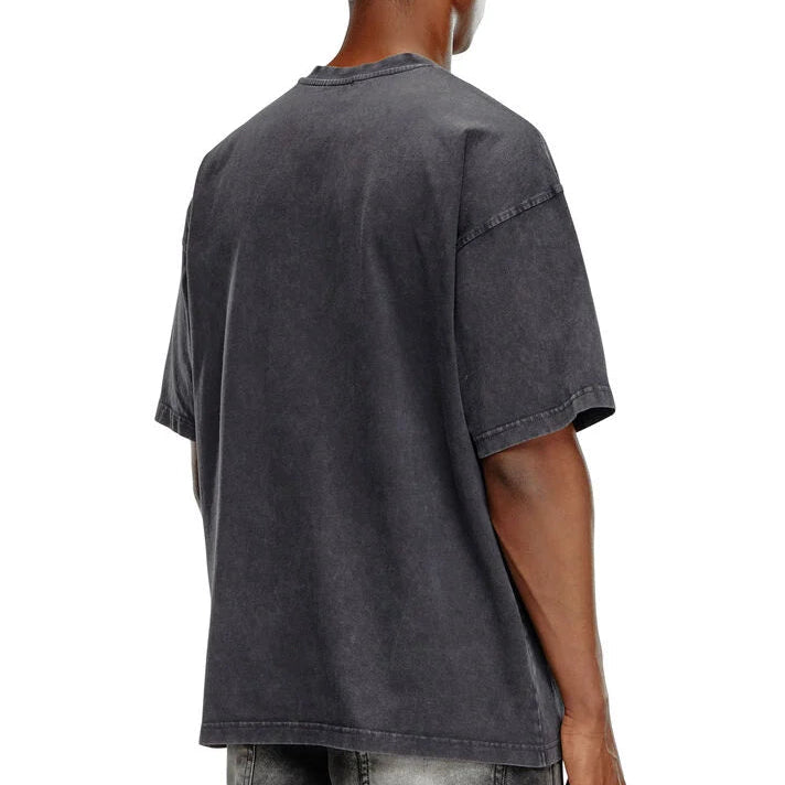 Faded T-shirt with Oval D print