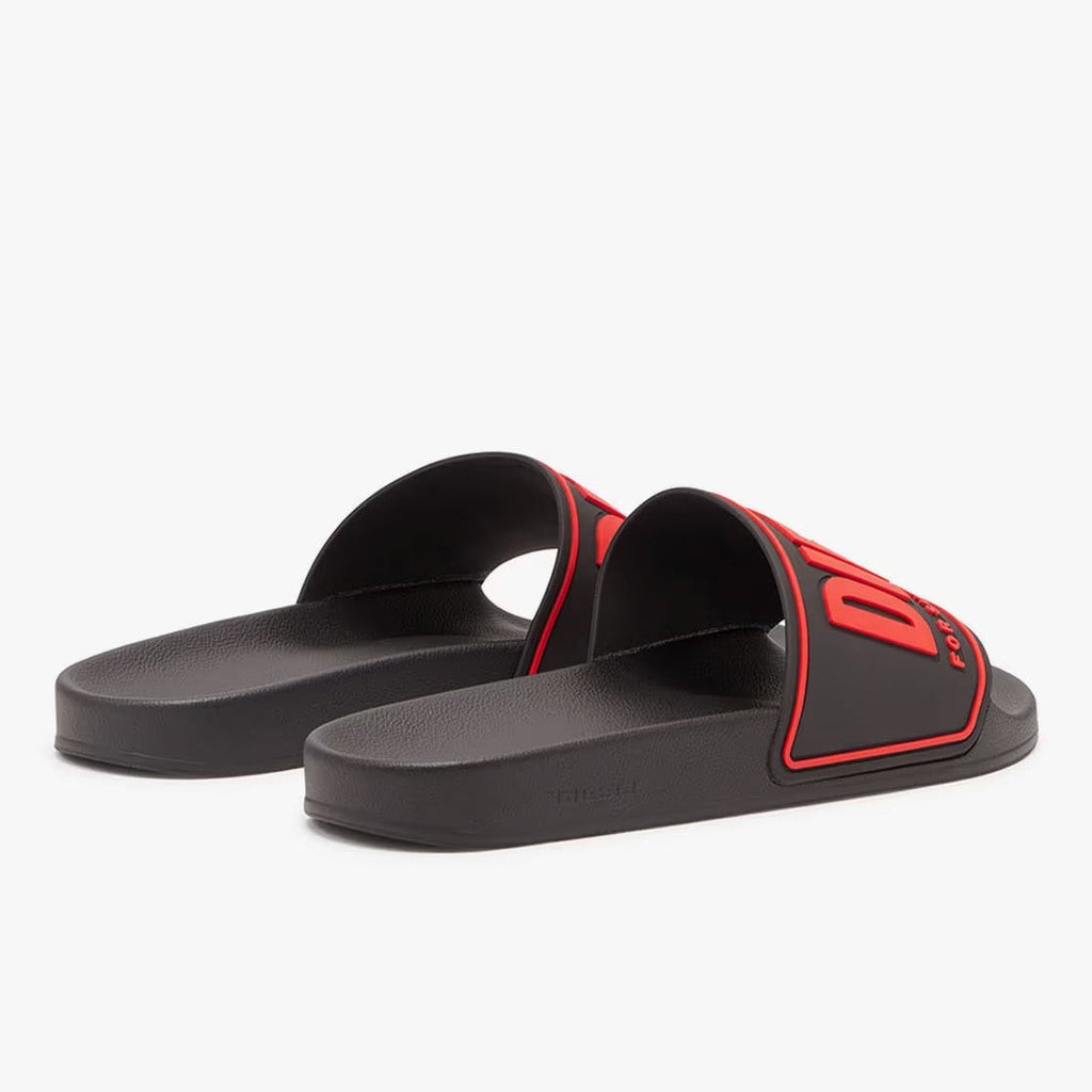 Sa-Mayemi-Rubber slides with embossed logo