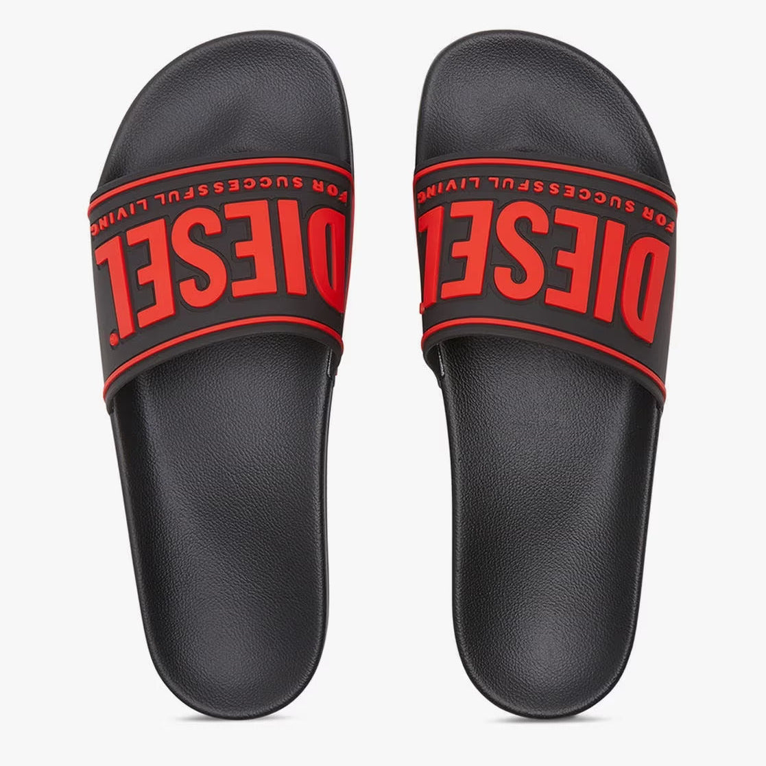 Sa-Mayemi-Rubber slides with embossed logo